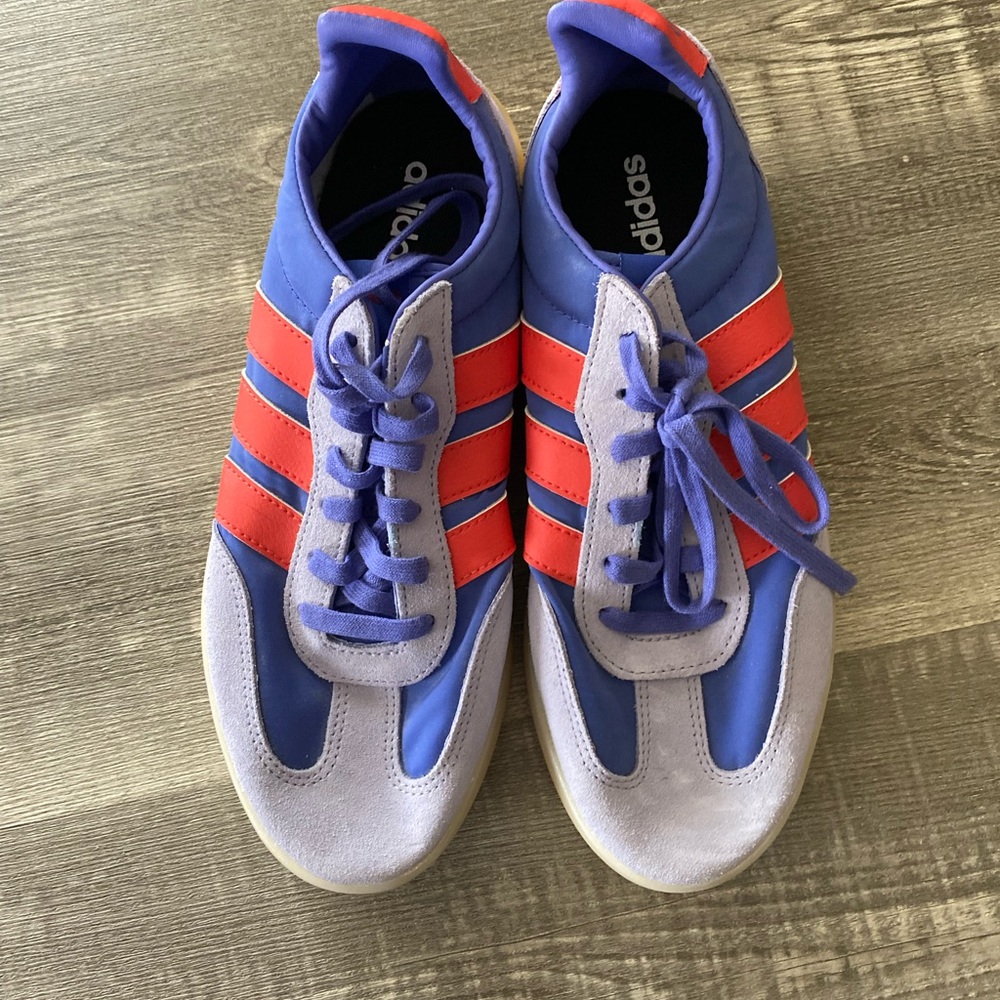 Adidas Vibrant Barreda Decode Blue and Red Trainers
